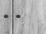 Sideboard Grey Sonoma 89 x 34.5 x 80 cm Engineered Wood 895571
