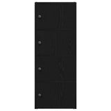 Bookcase Black Oak 40x24x102 cm Engineered Wood 860374