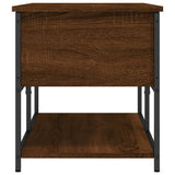 Storage Bench Brown Oak 100x42.5x47 cm Engineered Wood 839027