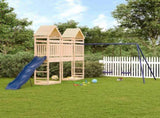 Outdoor Playset Natural Wood Solid Pine Wood Large 3156913