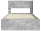 Bed Frame with Storage and Headboard Concrete Grey 90 x 200 cm 3414254
