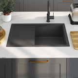Handmade Kitchen Sink Black Stainless Steel 51521