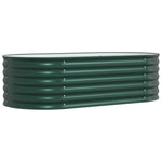 Garden Raised Bed Green 160 x 80 x 44 cm Steel 42008130