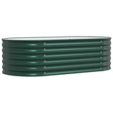 Garden Raised Bed Green 160 x 80 x 44 cm Steel 42008130
