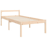 Senior Bed Natural Pine Solid pine wood Single Senior Bed 3195316