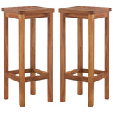 Bar Chairs 2 pcs Solid Acacia Wood 44016