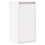 ZNTS Wall Cabinet White 30x30x60 cm Solid Wood Pine 813487