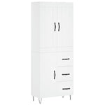 Highboard White 69.5x34x180 cm Engineered Wood 3199841