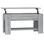 ZNTS Coffee Table Grey Sonoma 101x49x52 cm Engineered Wood 819273