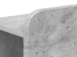 Headboard Cabinet with Storage Concrete Grey Engineered Wood 8001204
