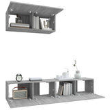 3 Piece TV Cabinet Set Grey Sonoma Engineered Wood 3114476