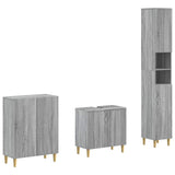 3 Piece Bathroom Cabinet Set ARNHEM Grey Sonoma Engineered Wood 3417447