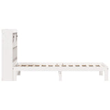 Bookcase Bed without Mattress White 90x190cm Solid Wood Pine 3322588