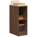 ZNTS Garage Storage Cabinet Brown Oak 30x51x85 cm Solid Wood Pine 860532