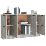 Sideboards 3 pcs Concrete Grey Engineered Wood 3115847