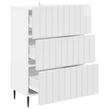 Drawer Cabinet High Gloss White 66 x 34.5 x 92 cm 894379