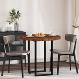 Table Top Dark Brown 80 x 4 cm Solid Oak Wood 42016025