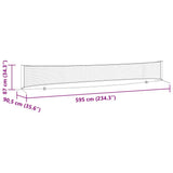 Tennis Net Folding Black and Red 595 x 90.5 x 87 cm Polyester 42012863