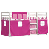 Bunk Bed without Mattress Pink 90x200 cm Solid Wood Pine 3283897