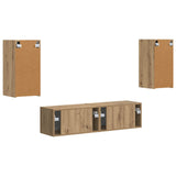 TV Cabinet Set 4 pcs Artisan Oak Engineered Wood 3409158