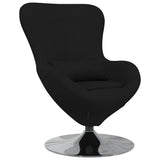 Egg Chair Black 63 x 73 x 90 cm Fabric 42002738