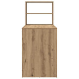 Desk with Shelf Artisan Oak 113 x 54 x 120 cm Engineered Wood 869281