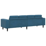 Living Room Couch Blue 250 x 77 x 76 cm 3335090