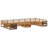 Sofa Sets 11 pcs Solid Acacia Wood 3383922