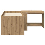 Kids'High Bed Frame with Desk 2 pcs Artisan Oak 3423469