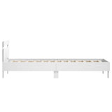 Bed Frame without Mattress with Headboard White 90x200 cm 838533