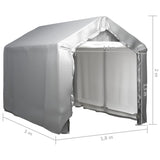 ZNTS Storage Tent 180x300 cm Steel Grey 3079585