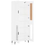 Highboard White 69.5x34x180 cm Engineered Wood 3199633