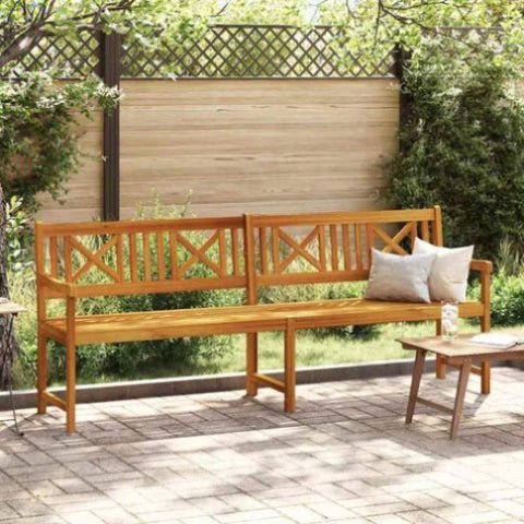 Garden Bench Brown 220 x 56 x 90cm Solid Acacia wood 4105527