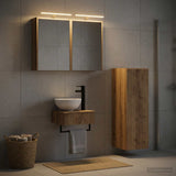 Bathroom Cabinet Set 4 pcs Artisan Oak Engineered Wood 3407374