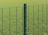 Welded Wire Fence 10 x 0.8 m PVC-Coated Steel Green 3335974