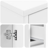 Wall-mounted Sink Vanity White 35 x 20 x 81 cm Engineered Wood 890760