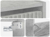 Wall-Mounted Shoe Cabinet ARNHEM 71 x 17 x 86 cm Concrete Grey 896638