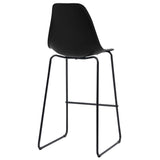 3 Piece Bar Set Plastic Black 279760