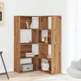 Corner Bookcase 4-Tier Artisian Oak 85x85x140 cm Engineered Wood 3307818