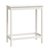 Bar Table White 100x50x110 cm Solid Wood Pine 833266