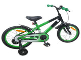 Kids Bike 16 Inches for 4-6 Years Old Green Black 42009333
