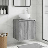 Wall-Mounted Sink Vanity Grey Sonoma 49.5 x 41 x 64.5 cm 890398