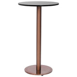 Bistro Table Leg Gold Stainless Steel Single Industrial 325443
