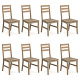 Dining Chairs 8 pcs Solid Wood Acacia 3106440