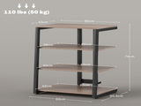 HiFi Stand, with Four Storage Shelves - Grey T3398P343171