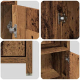 3 Piece Bathroom Furniture Set Old Wood Engineered Wood 3328561