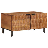 Coffee Table Brown 80 x 50 x 40 cm Solid Mango Wood 4017905