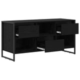 TV Cabinet Black Oak 100 x 36 x 49.5 cm Engineered Wood 886504
