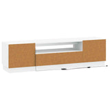 LED TV Cabinet White Engineered Wood 897785