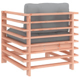 Garden Chairs with Cushions 2 pcs Solid Wood Douglas 825679
